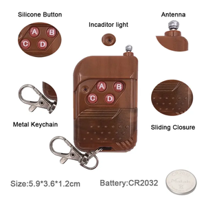Trasmettitore telecomando con codice di apprendimento Wireless RF 433Mhz inclusa batteria per il controllo delle porte del Garage - Product Image 4