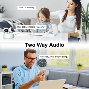 T15 superventas cámara de bebé 1080p Mini Ptz 2mp cámara inalámbrica con sensor de movimiento con sonido Cámara Cctv Dual con grabación - Product Image 4