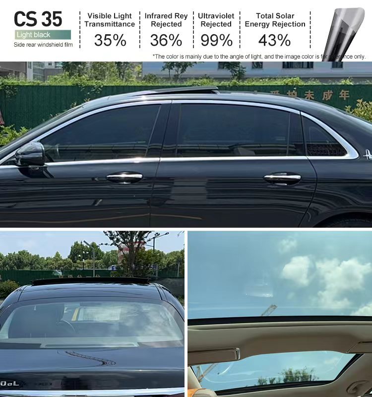 CS35, Noir clair, VLT : 35 %, IRR : 36 %, UVR : 99 %