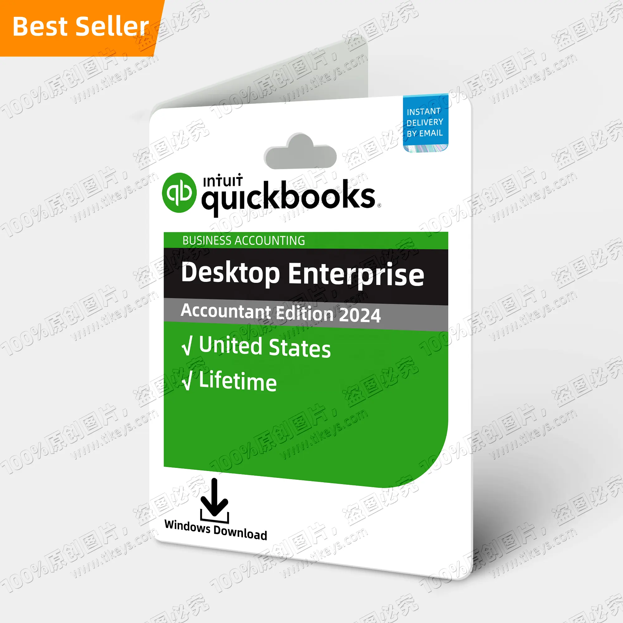 Software de Contabilidade Financeira vitalícia QuickBook Online Desktop Enterprise Contabilista Edição 2024 EUA para Windows 24h/24