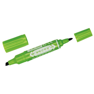 Benutzer definierte Dual Tips Permanent Marker auf Öl basis mit Meißel und runden Spitzen - Product Image 4