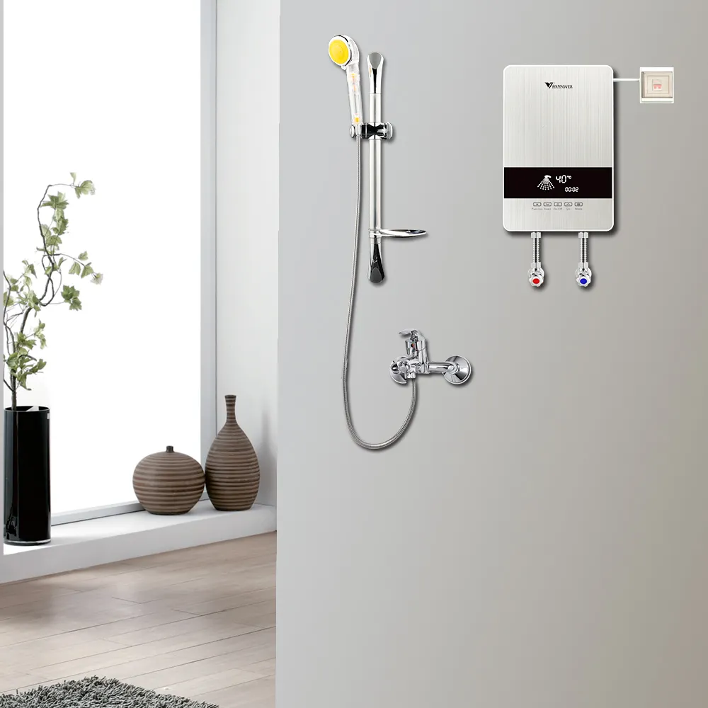 Hannover 2022 Neues Design 220 v-240 v sofortige elektrische Warmwasserbereiter Geysir-Wasserbereiter 5500 w sofortige elektrische Warmwasserbereiter