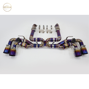 Ouchi Purple Titanium Catback Exhaust for Corvette C8 with Remote Control Valve and Purple Titanium <strong>Tips</strong> Exhaust System - Product Image 6