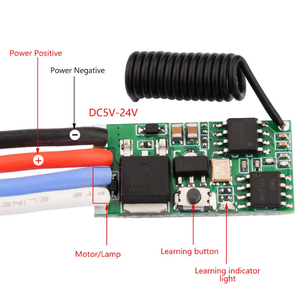 DC 3.7V-24V 5A Wireless <strong>Remote</strong> Control DC Motor Governor PWM Speed Control Dimming Module with <strong>Remote</strong> - Product Image 2