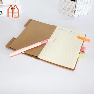 Cuaderno de PU con notas adhesivas y bolígrafo, cuadernos de tamaño pequeño con tapa dura de color personalizables para la oficina escolar - Product Image 4