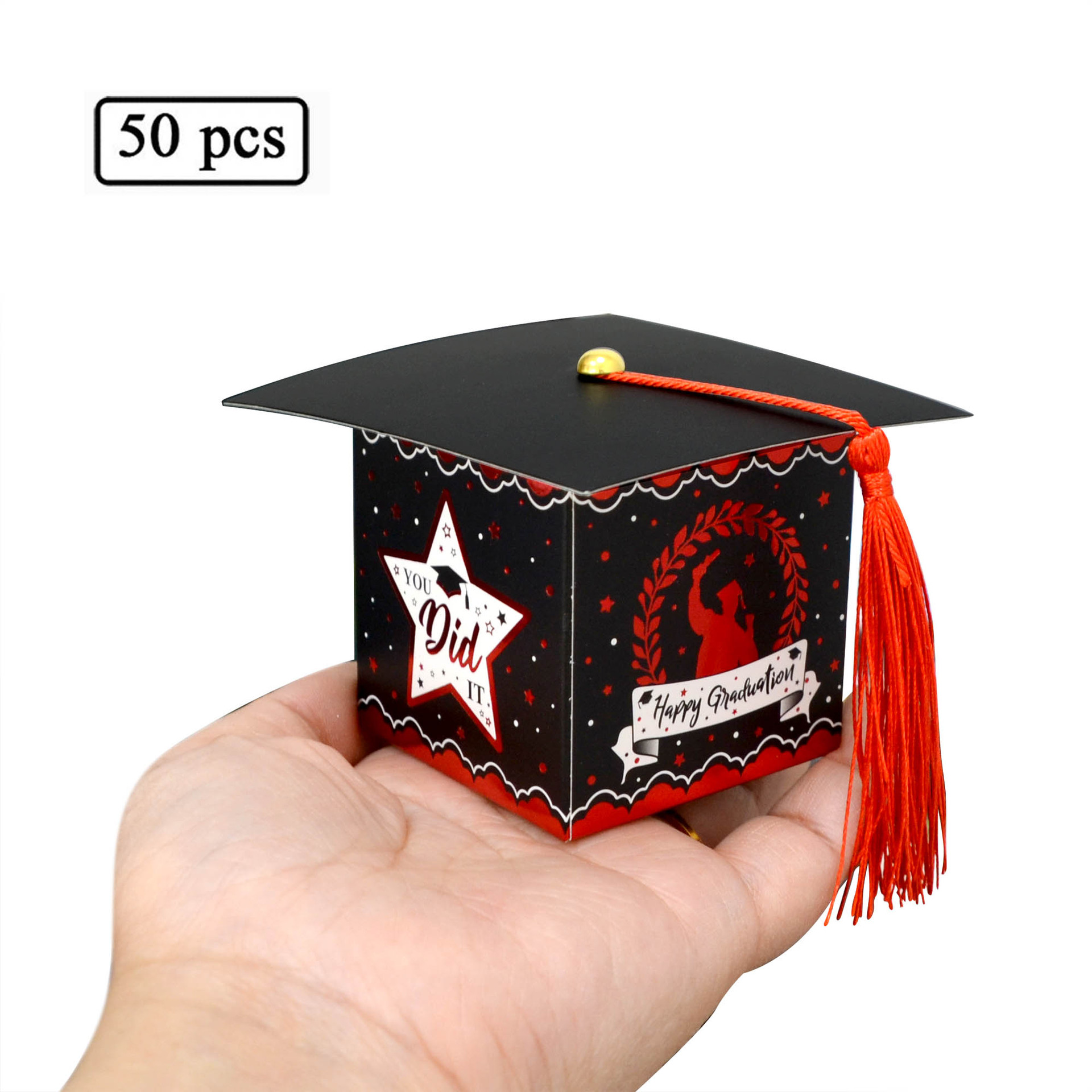 Boîte noire + estampage à chaud rouge