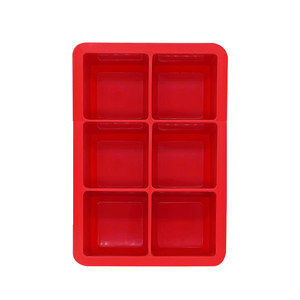 6 lưới Silicone vuông <span class=keywords><strong>Ice</strong></span> <span class=keywords><strong>Cube</strong></span> khay Khay đá tròn lớn khay đá bóng phù hợp cho whisky - Product Image 6