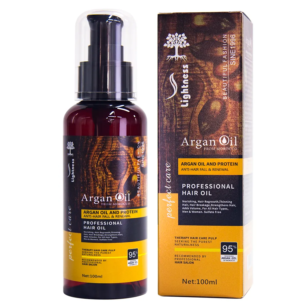 Huile essentielle Morccan pour cheveux en stock meilleurs soins coiffants traitement biologique sérum capillaire à l'huile d'argan pour les cheveux