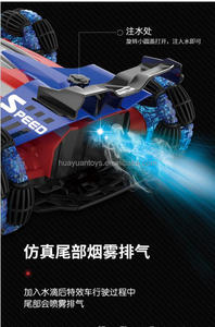 RC oyuncaklar 1: 16 RC yüksek hızlı sprey dublör sürüklenme araç 2.4GHZ RC sprey araba çocuklar için ışık ve ses ile - Product Image 3