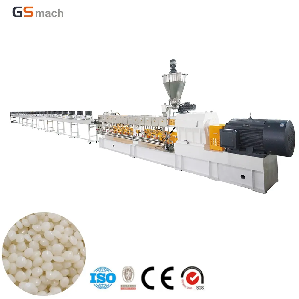GS-mach PLA /PBAT amidon granulés extrusion film soufflage sac faisant projet clé en main