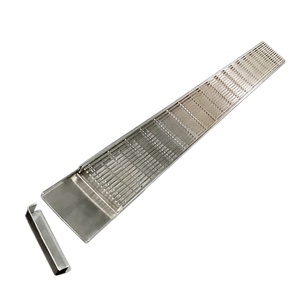 حمام سباحة من الفولاذ المقاوم للصدأ أكثر من تدفق مرنة خندق نظام الصرف الصحي مع كعب الحرس غطاء شبكي للخارجية - Product Image 1