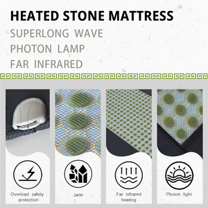 Body Care 90*180cm Plus Size <strong>Design</strong> for Massage Use <strong>Customized</strong> <strong>Function</strong> High Quality Heated Stone Mattress