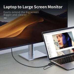 HDMI-zu-DisplayPort-Kabel 4 K60Hz (uni direktional) HDMI-Ausgang zu DisplayPort-Eingangs adapter für PC-Grafikkarte Laptop 6FT/1.8M