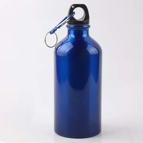 Botella de agua deportiva de aluminio, 500ML, personalizada, precio bajo