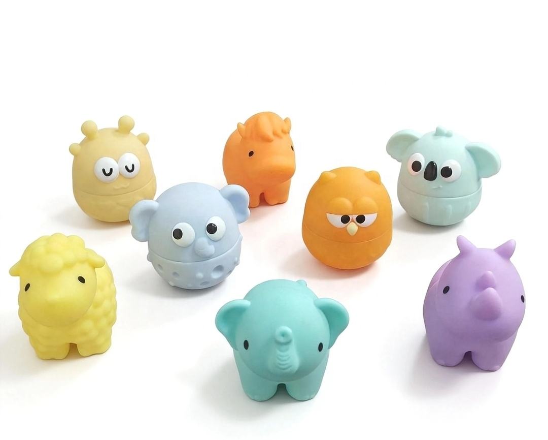 Juego de juguetes con pulverizador de agua exprimible, 8 piezas