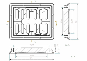 高品质380x500快速交货矩形沟渠格栅<span class=keywords><strong>Smc</strong></span>材料窗井格栅