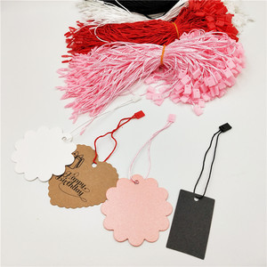 China Factory Whole Sale hang Tag <strong>String</strong> <strong>Loop</strong> for Garment , Hangtag <strong>String</strong> Garment, hang Tag Plastic <strong>String</strong> - Product Image 2