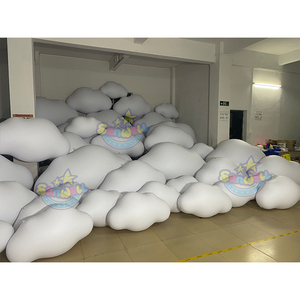 LED ışıkları şişme büyük bulut şişme uçan balonlar bulut şekli helyum balon olay için - Product Image 3