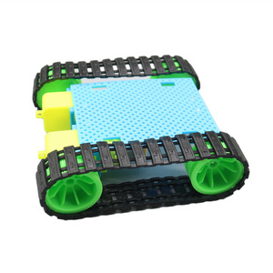 RC arabalar Off-road araç DIY Robot modeli için DIY kauçuk Tank parça - Product Image 3