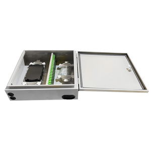 FTTH Outdoor Waterproof Metal Distribution Box 24 Core 48 Core Fiber Optical Terminal box Metal <strong>Enclosure</strong>