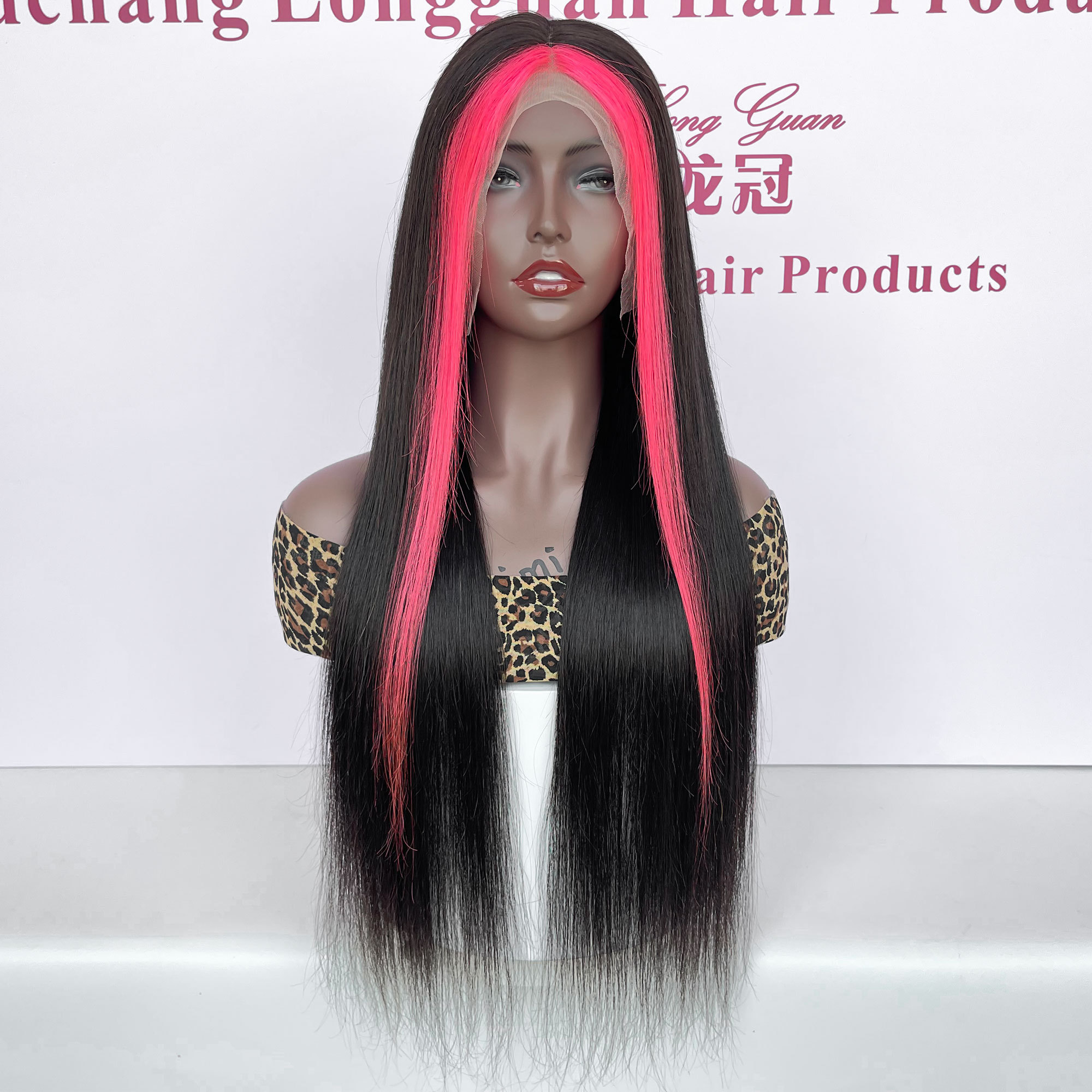 Neon Pink Skunk Stripe 1B