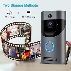 Akıllı Telefon WiFi Kablosuz Kontrol Kapı Zili IP 720 p Kamera Çift Ses Yönlü Kontrol - Product Image 4