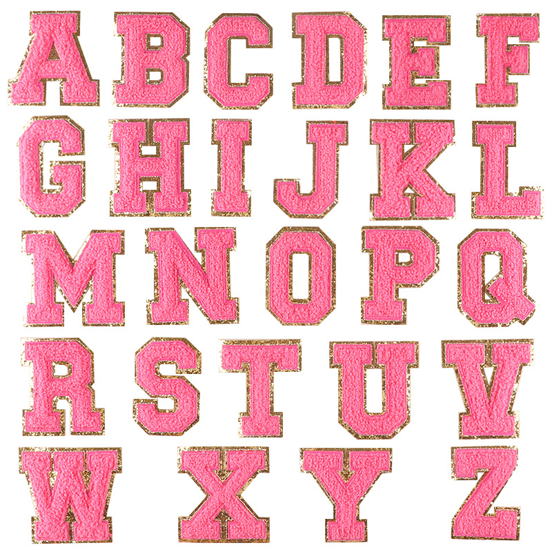 hot pink (single letter price )