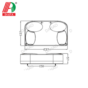 ไฟท้ายรถพ่วงและรถบรรทุก7ฟังก์ชั่น E-Mark - Product Image 4