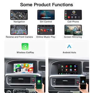 Wireless CarPlay Android interfaccia automatica per Volvo S60 XC60 V60 S80 V40 lettore android compatibile con schermo multimediale verticale - Product Image 3