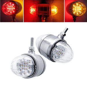 卡车拖车用12V 34LED双面西瓜灯，带反射器红色和黄色透镜发光二极管转向信号挡泥板灯 - Product Image 3