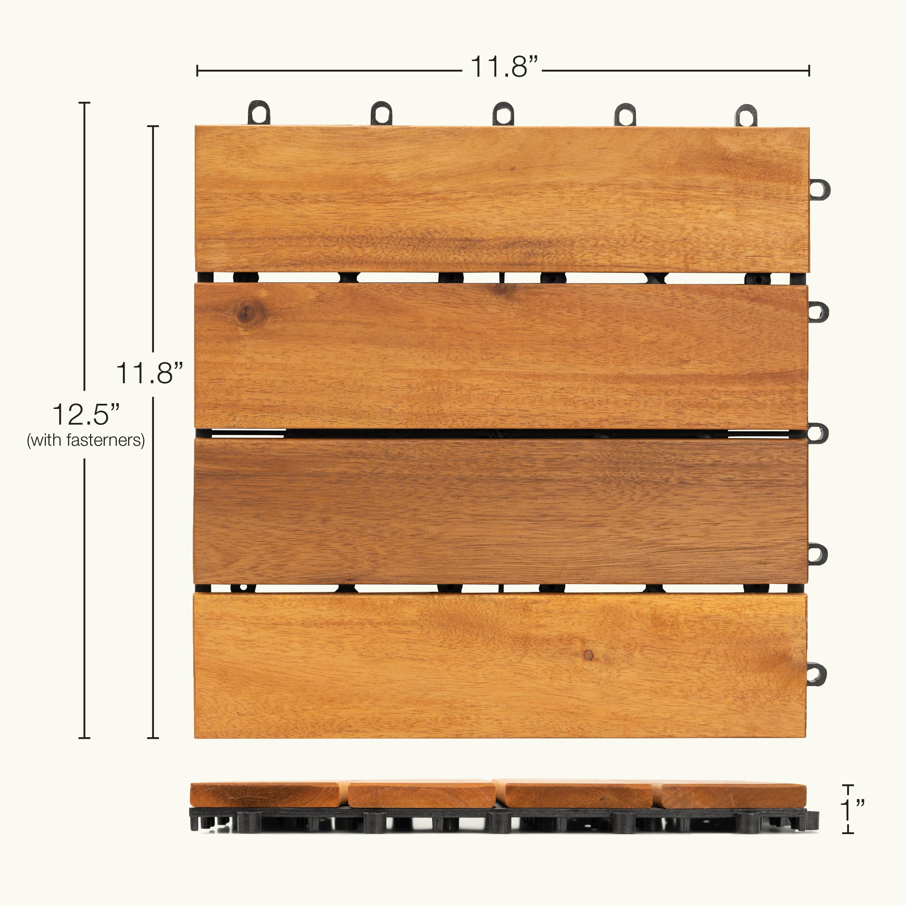 4 listones color madera -- ¡Oferta especial!