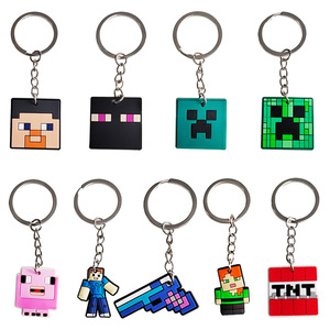 Dễ Thương Phim Hoạt Hình Trò Chơi Nhân Vật PVC Keychain Hợp Kim Carabiner Thế Giới của Tôi Giá Rẻ Nhựa Keychain Đảng Quà Tặng Cho Trẻ Em - Product Image 5