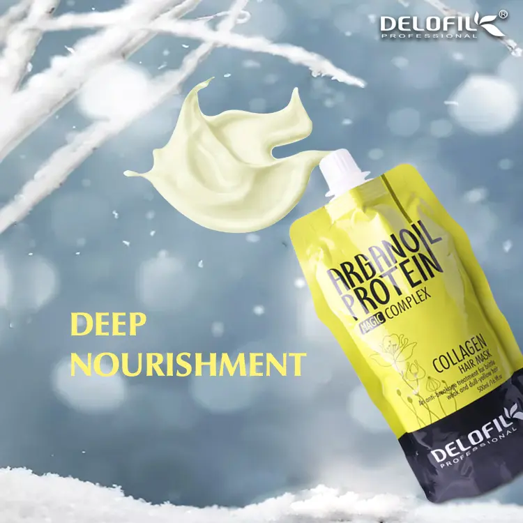 Delofil Keratine Haarbehandeling Natuurlijke Biologische Arganolie Diepe Reparatie Beschadigd Haar Te Beschermen Haarkleur Shampoo En Conditioner Set