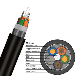 Bakır güç kablosu hibrid optik kablo kilometre başına 1-24 çekirdek fiyatlı - Product Image 3