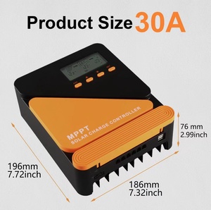 Factory MPPT <strong>PWM</strong> <strong>10A</strong> 20A <strong>30A</strong> Solar <strong>Controller</strong> 12V/24V Auto for Solar System Compatible With AGM Gel Flooded Lithium - Product Image 5