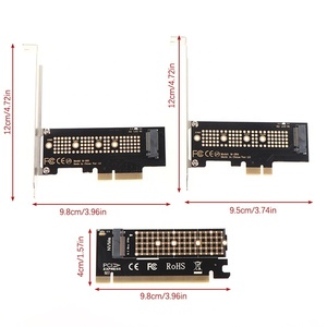 PCI-E 3.0 X1X4X8X16 PCI Express 3.0 TO NVMe M.2คีย์ SSD M และ M + B คีย์การ์ดอะแดปเตอร์ Riser M.2พร้อมขายึด - Product Image 4
