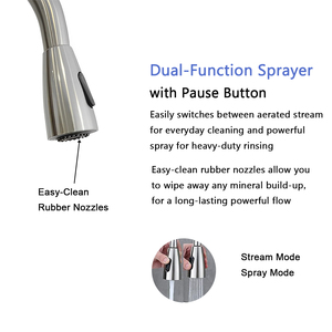 Gourmet linh hoạt Nhà bếp Vòi nước thép không gỉ hiện đại KICHEN vòi kéo ra khỏi nhà bếp Vòi Nước Nhà Bếp Mixer chìm tap - Product Image 4