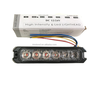ไฟเตือน LED 6ดวงสำหรับติดพื้นผิวไฟแฟลชแสงสีเขียวอ่อนแตะลบเพื่อเปลี่ยนรูปแบบแฟลช LTD16E - Product Image 2