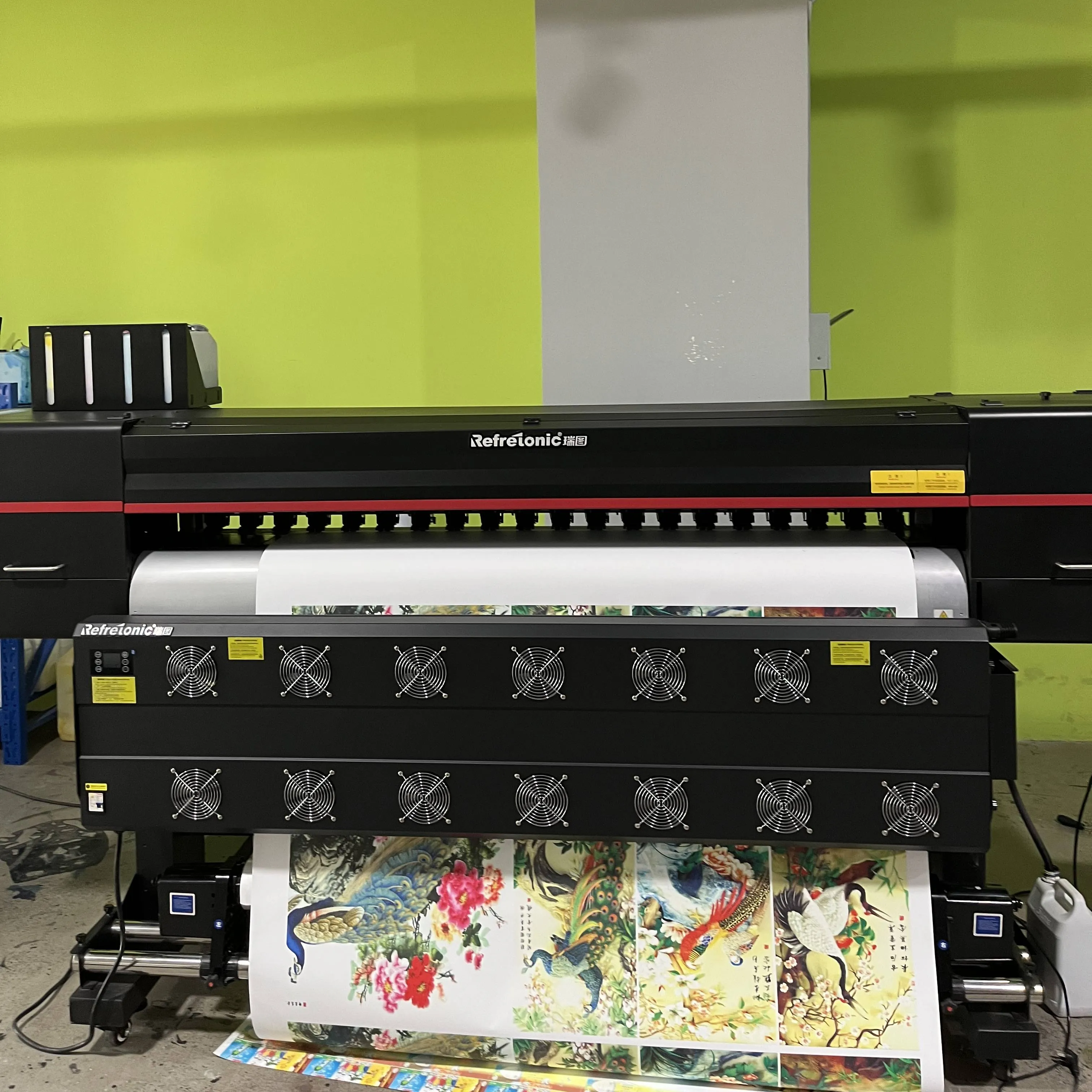 1.8m, 4 kepala, papan reklame format besar i3200, printer eco-solvent