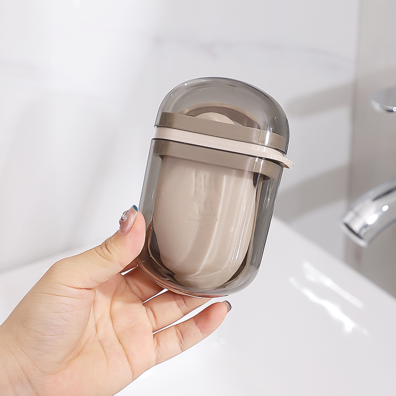 Soap dish - transparent gray