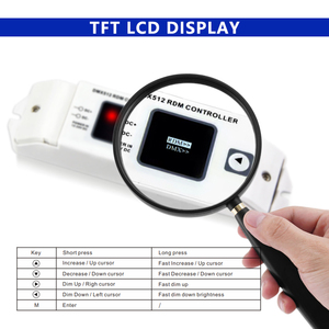 Controlador de pantalla TFT LCD de 12-24V CC, estándar de 12-24V, atenuador LED de programación direccionable, estándar de 12/2009, 1 unidad, 1 unidad