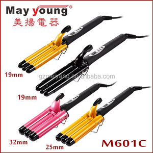 M601C PTC Heizung Turmalin Triple Barrel Locken wickler 3 Barrel Lockens tab <span class=keywords><strong>Hair</strong></span> Waver - Product Image 5