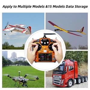 12CH 2.4GHzスロットル右送信機AT10IIオレンジDSSS FHSS FPV Ardupilot Pix4 Arduinoベータドローンリモートコントロールシステム用 - Product Image 6