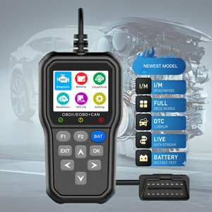 เครื่องอ่านโค้ด OBD2และเครื่องมือวินิจฉัยพร้อมหน้าจอ IPS 12V รองรับโปรโตคอล9โปรโตคอลสำหรับยานพาหนะสากล1996 + - Product Image 1