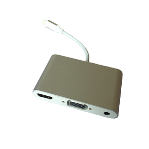 高清MI/VGA/音频适配器，带照明，适用于iPhone iPad iPod电信产品
