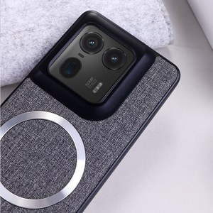 ฝาครอบแม่เหล็ก PU ลายผ้าหรูหราสำหรับ Motorola EDGE 50 ultra/40 50 NEO pro/ 50 FUSION EDGE + เคสชาร์จแบบไร้สาย - Product Image 5