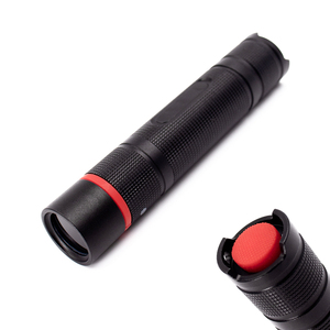 充電式365nm UVトーチブラックガラスアルミ10W UV led懐中電灯付き - Product Image 3