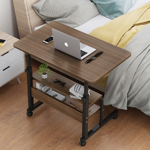 Latest Portable Ergonomic <strong>Rolling</strong> Stand Desk Lift Laptop Bed Side Utility Workstation Wheeled Adjustable Height <strong>Computer</strong> <strong>Table</strong> - Product Image 2