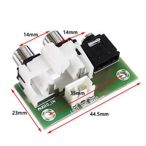 Enchufe RCA Lotus de 3,5mm a terminal de audio de entrada/salida, placa adaptadora, placa principal - Product Image 2