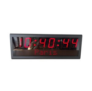 Цифровые часы PoE с датой, 2,3 "x 6 цифр, автоматический сброс DST